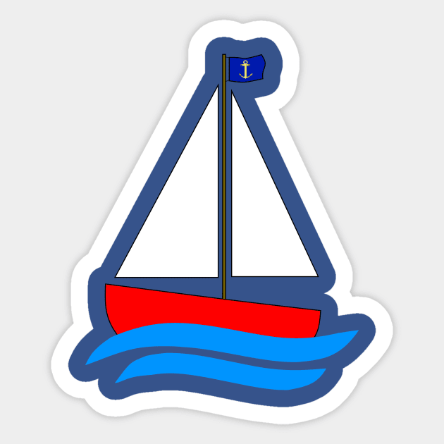 Sailboat Sticker by SartorisArt1